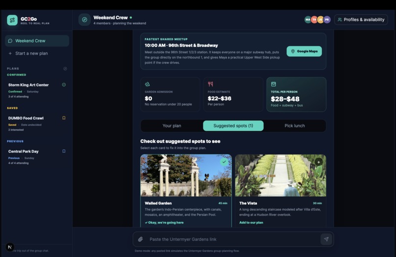 GC2Go – screenshot 1