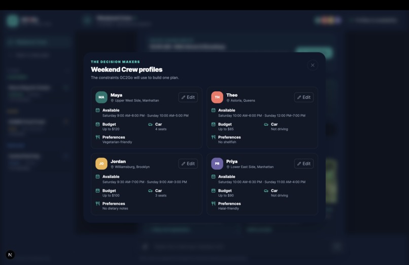 GC2Go – screenshot 2