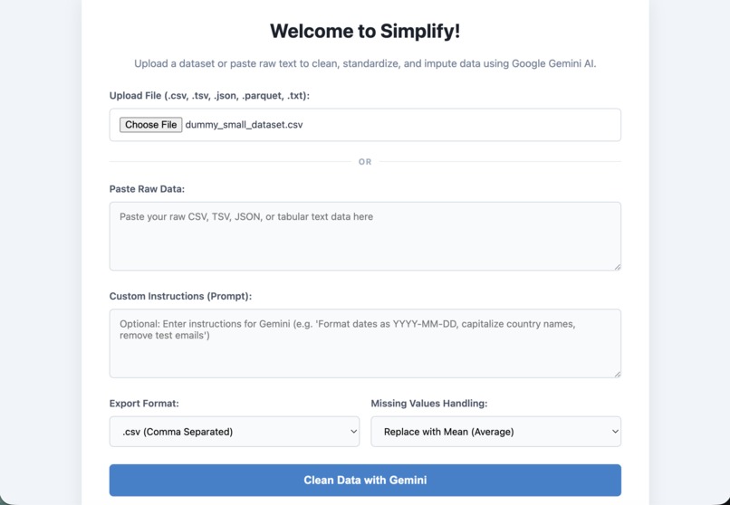 Simplify – screenshot 1