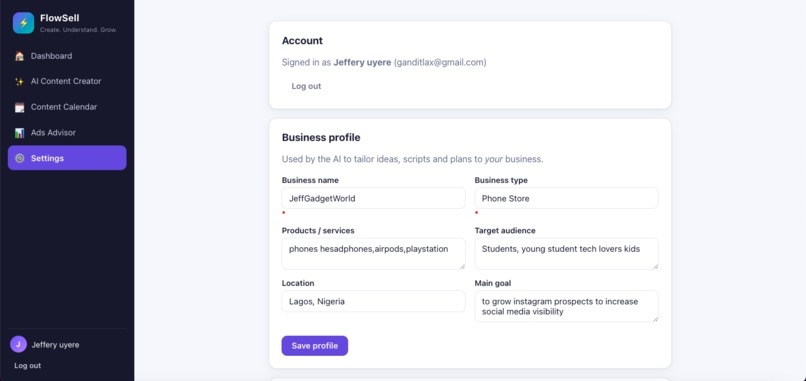 CONTENT CALENDER &ADS CHECKUP – screenshot 3