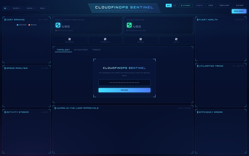 CloudFinOps Sentinel – screenshot 1