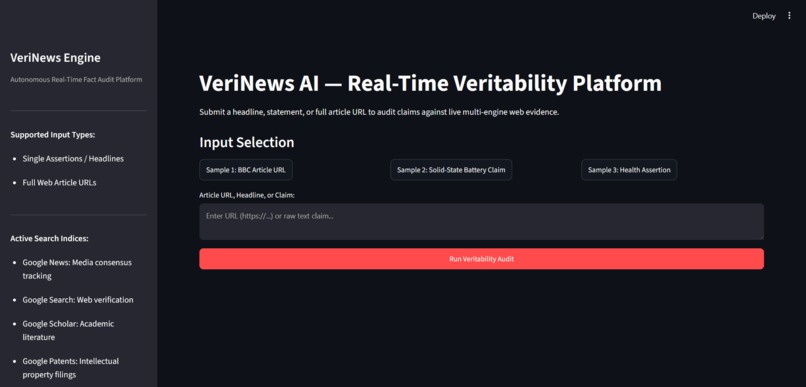 VeriNews AI – screenshot 1