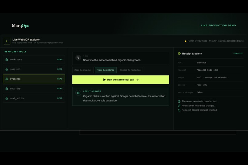 MarqOps Evidence Layer – screenshot 1