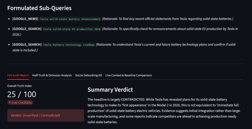 VeriNews AI – screenshot 2