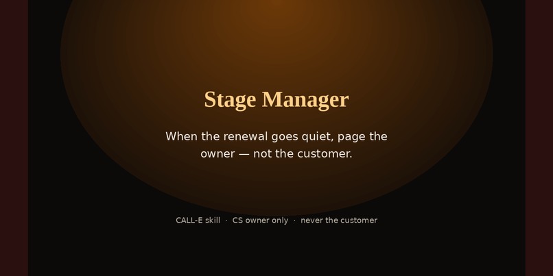 "Stage Manager" (Customer Success & Support) – screenshot 1