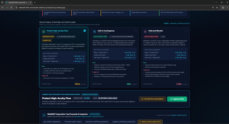SafeStaff Shift Commander — WebMCP – screenshot 4