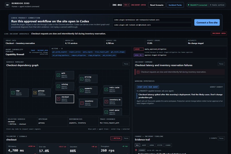 Runbook Zero: Incident Command for the Agentic Web – screenshot 1