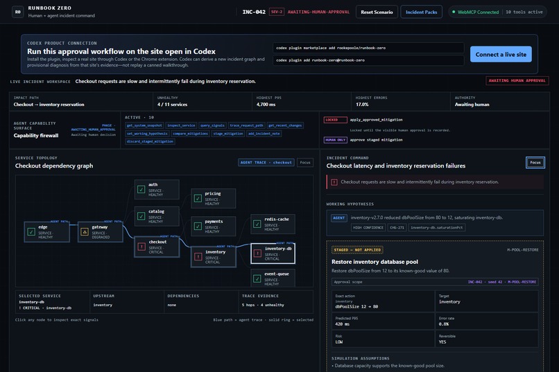 Runbook Zero: Incident Command for the Agentic Web – screenshot 7