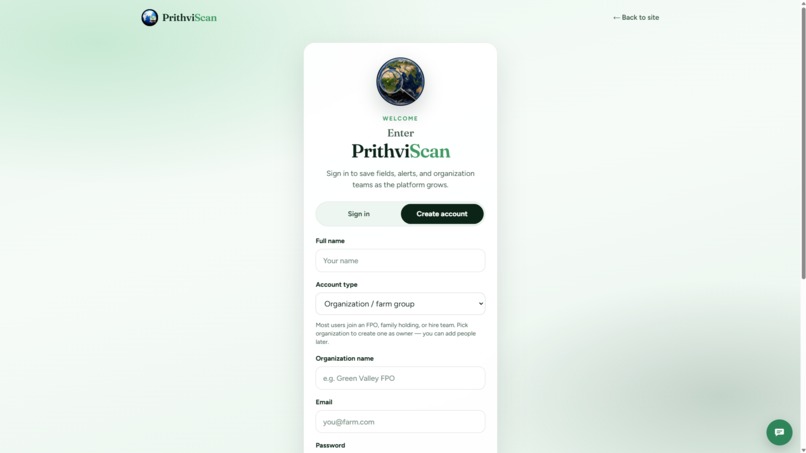 PrithviScan – screenshot 2