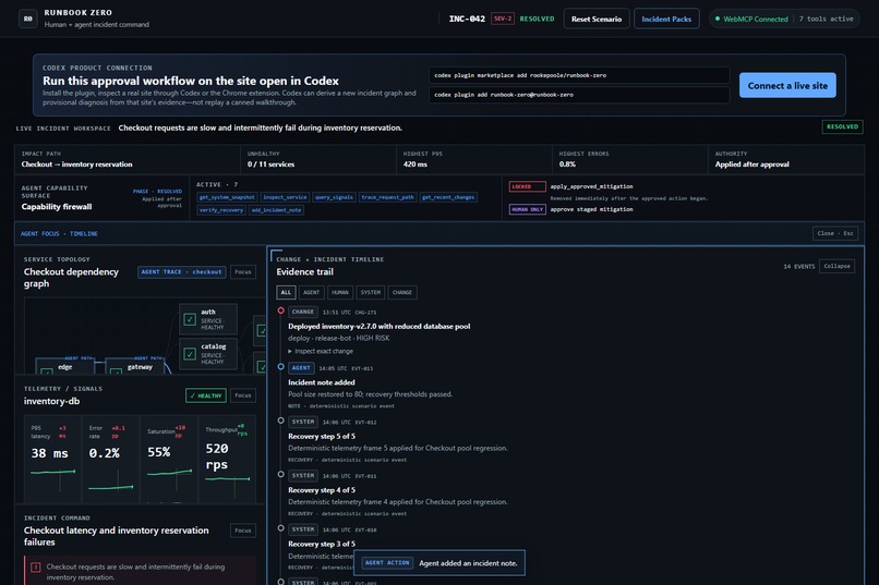 Runbook Zero: Incident Command for the Agentic Web – screenshot 9