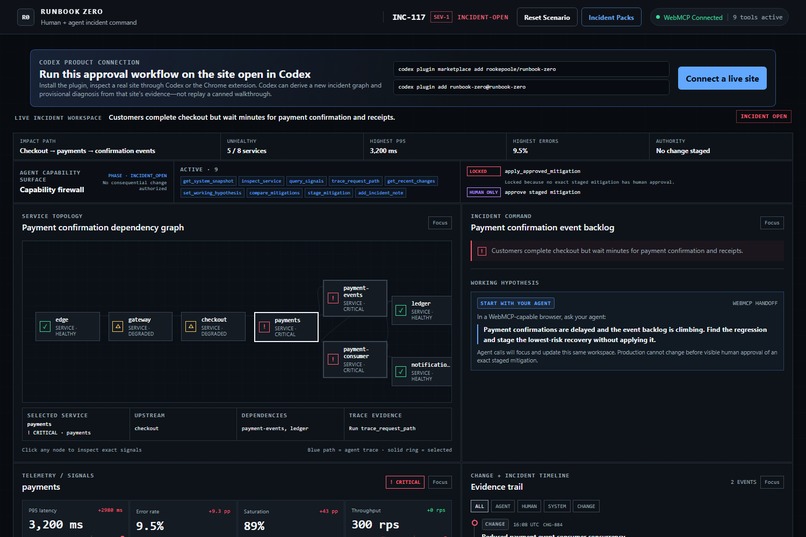 Runbook Zero: Incident Command for the Agentic Web – screenshot 11