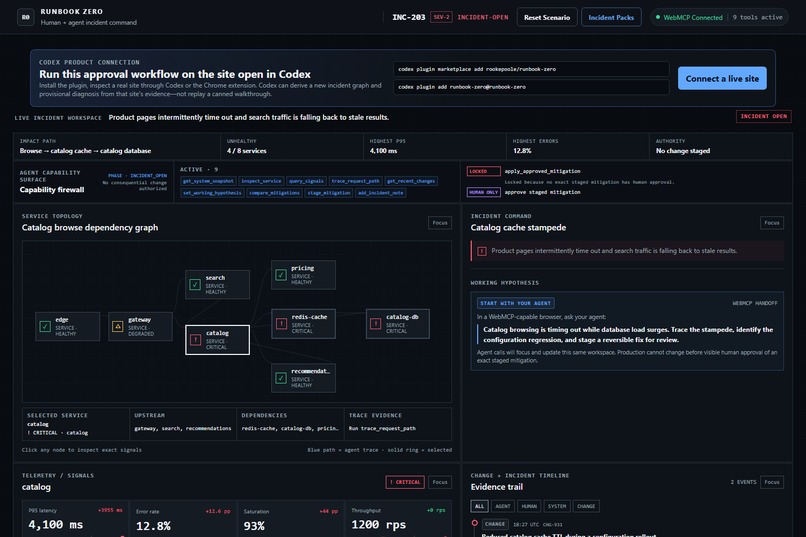 Runbook Zero: Incident Command for the Agentic Web – screenshot 13