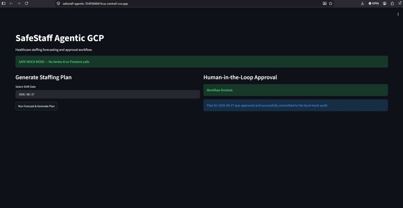 SafeStaff Agentic GCP – screenshot 4
