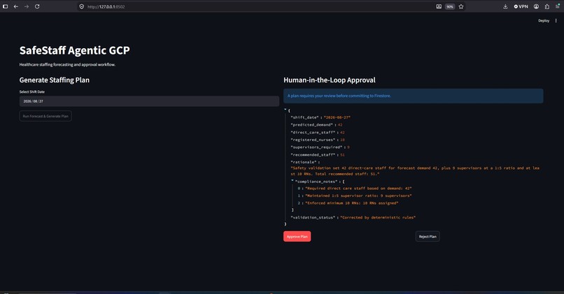 SafeStaff Agentic GCP – screenshot 5