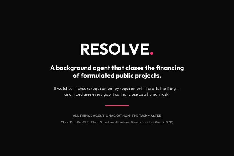 RESOLVE. – screenshot 1