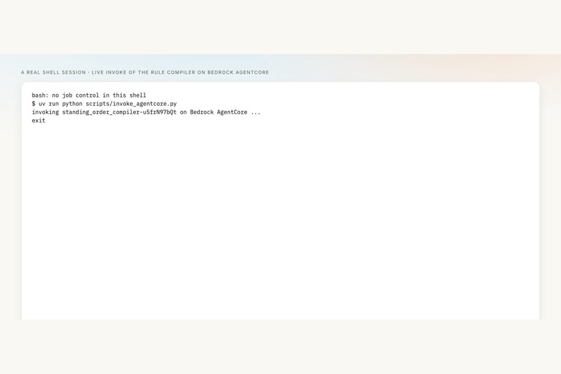 Standing Order – screenshot 1