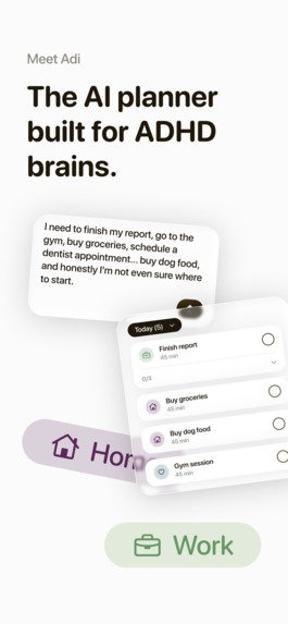 Adi: ADHD Planner & Focus – screenshot 1