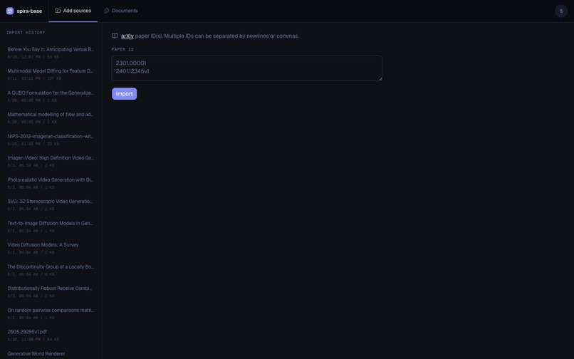 spira-base – screenshot 2
