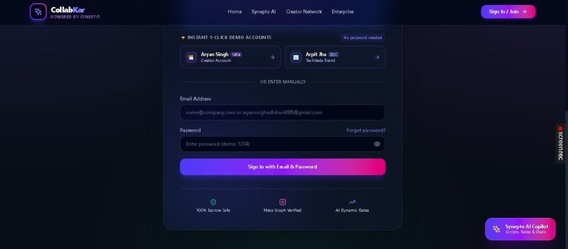 Collabkar – screenshot 2