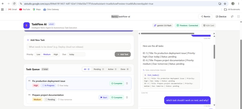 TaskFlow AI – screenshot 2