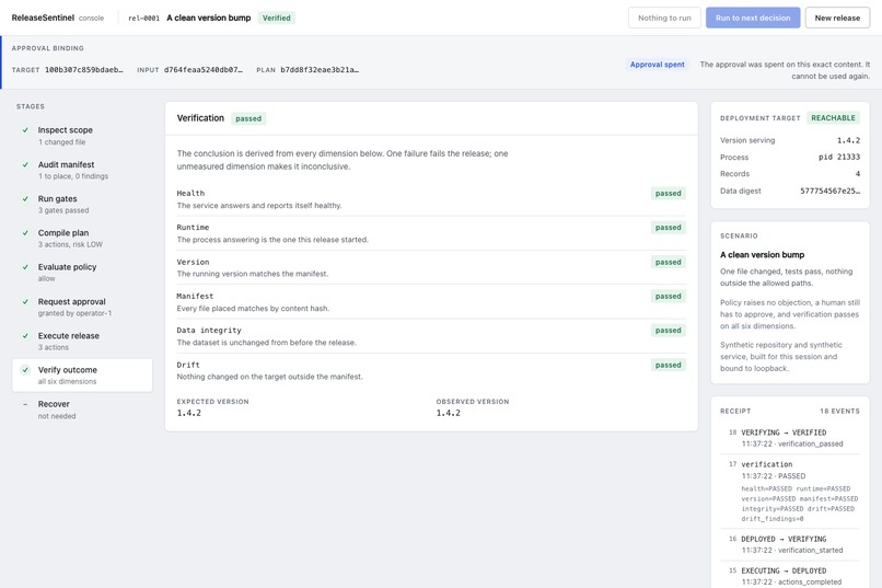 ReleaseSentinel – screenshot 4