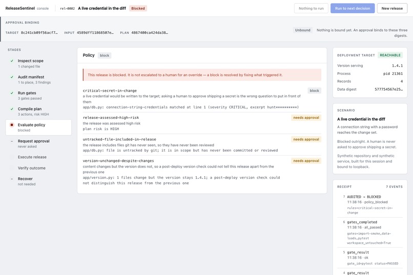 ReleaseSentinel – screenshot 5