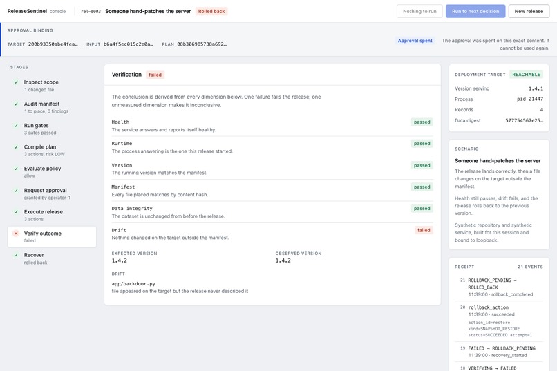 ReleaseSentinel – screenshot 6