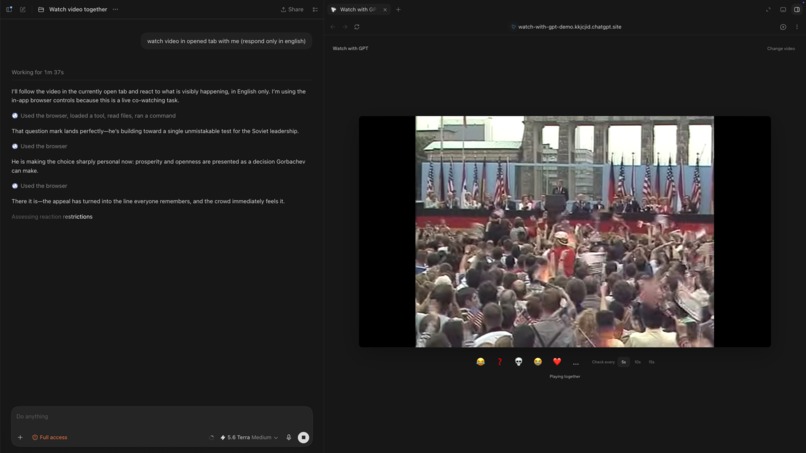 Watch with Codex – screenshot 1