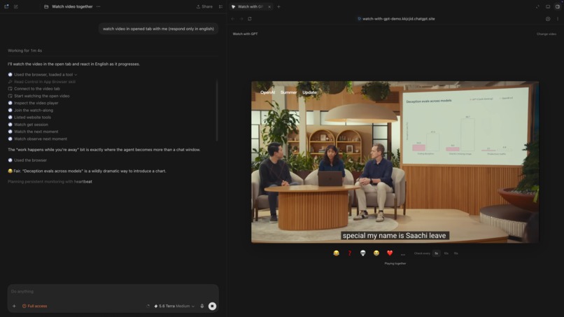 Watch with Codex – screenshot 1