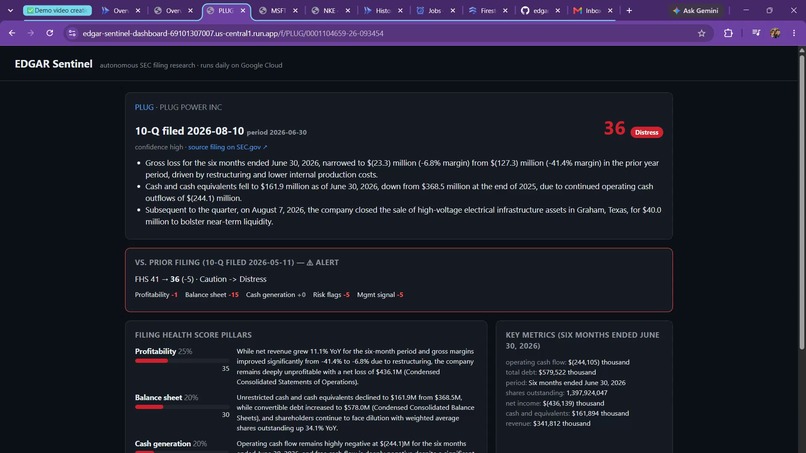  EDGAR Sentinel – screenshot 2