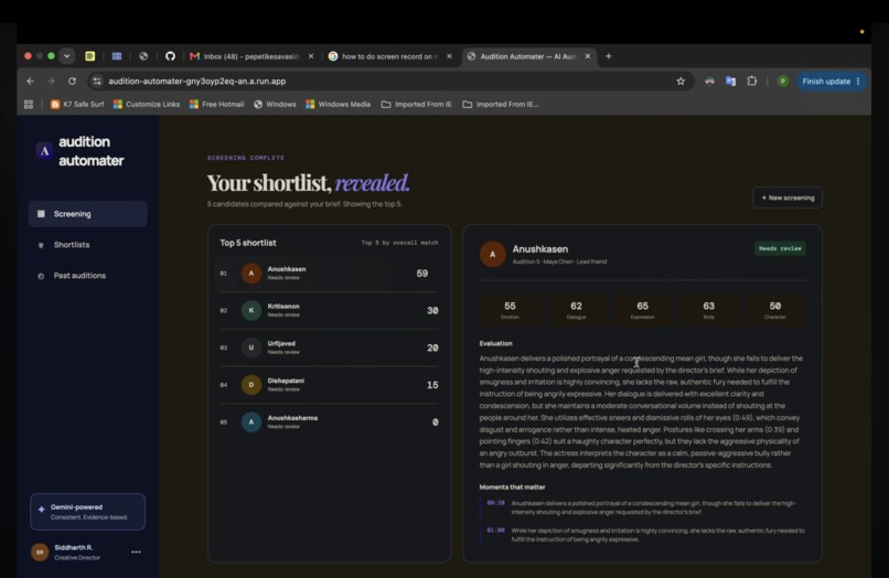 Audition Automater – screenshot 2