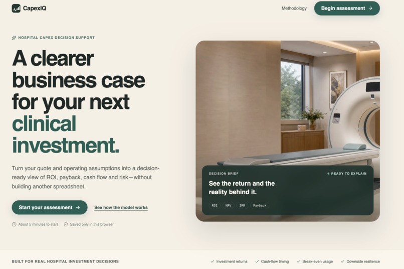 CapexIQ – screenshot 1