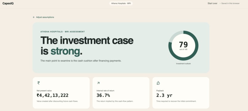 CapexIQ – screenshot 4