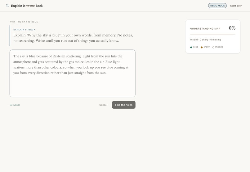 Explain It Back – screenshot 2