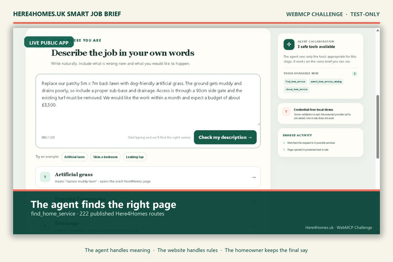 Here4Homes.uk Smart Job Brief – screenshot 2