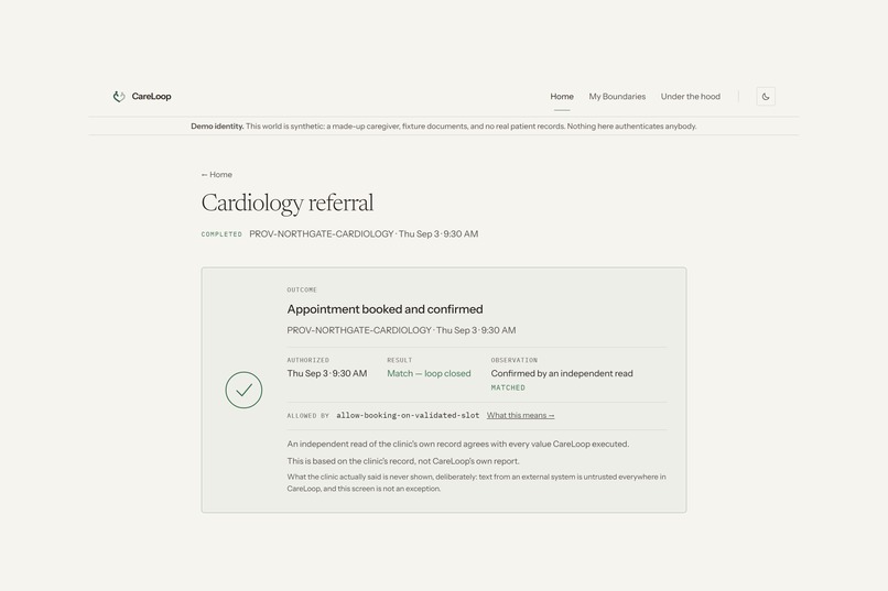 CareLoop – screenshot 1