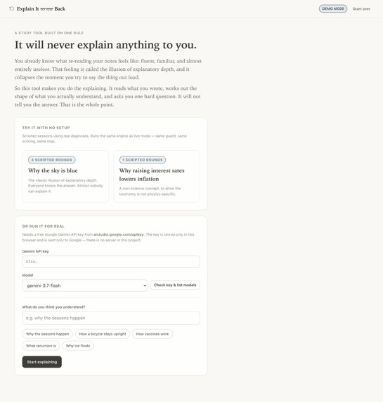 Explain It Back – screenshot 1