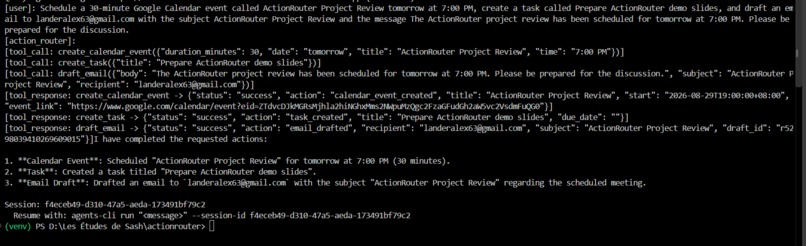 ActionRouter – screenshot 2