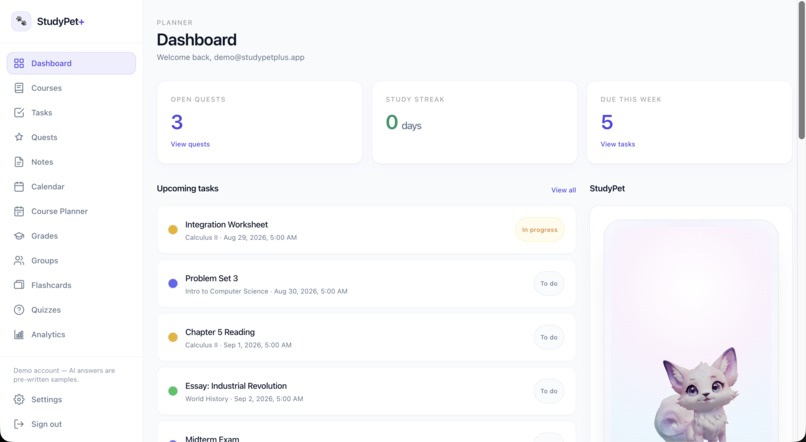StudyPet+ – screenshot 3
