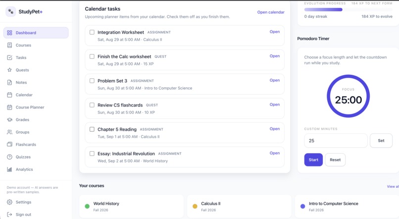 StudyPet+ – screenshot 4