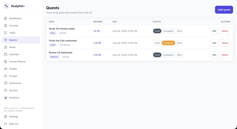StudyPet+ – screenshot 6