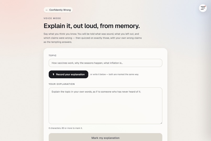 Confidently Wrong – screenshot 1