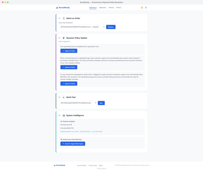 RouteReady – screenshot 1