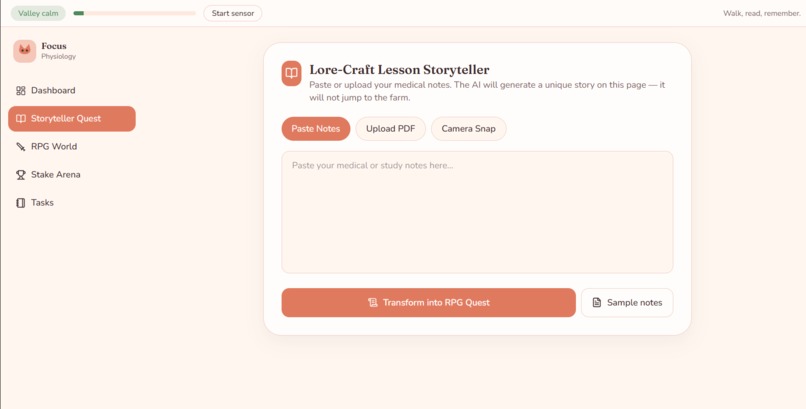 Focus Physiology – screenshot 1