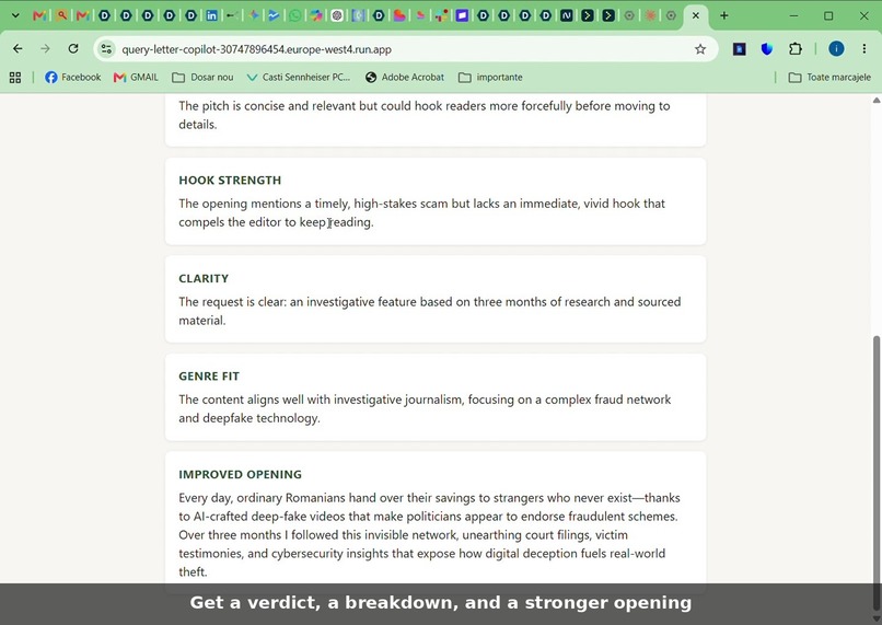 Query Letter Copilot – screenshot 3