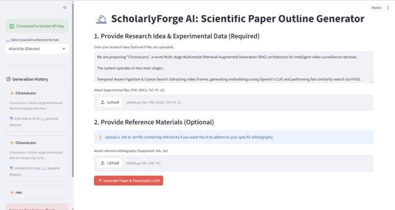 ScholarlyForge AI – screenshot 1