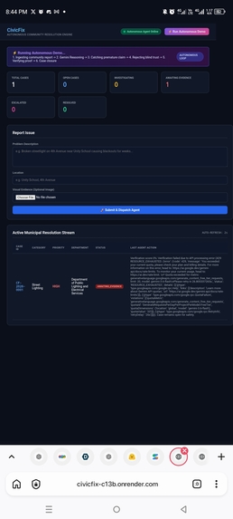 CivicFix — Autonomous Community Resolution Engine – screenshot 7
