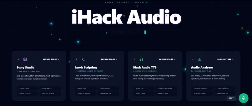 iHack Audio OS — Autonomous AI Audio Production Pipeline – screenshot 2