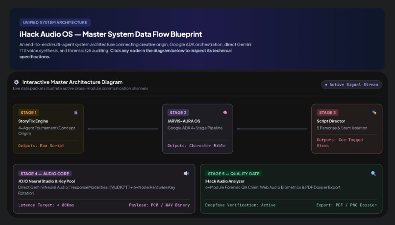 iHack Audio OS — Autonomous AI Audio Production Pipeline – screenshot 4