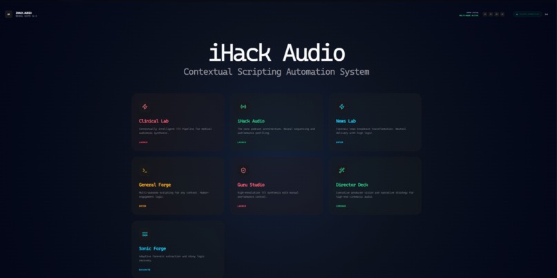 iHack Audio OS — Autonomous AI Audio Production Pipeline – screenshot 7